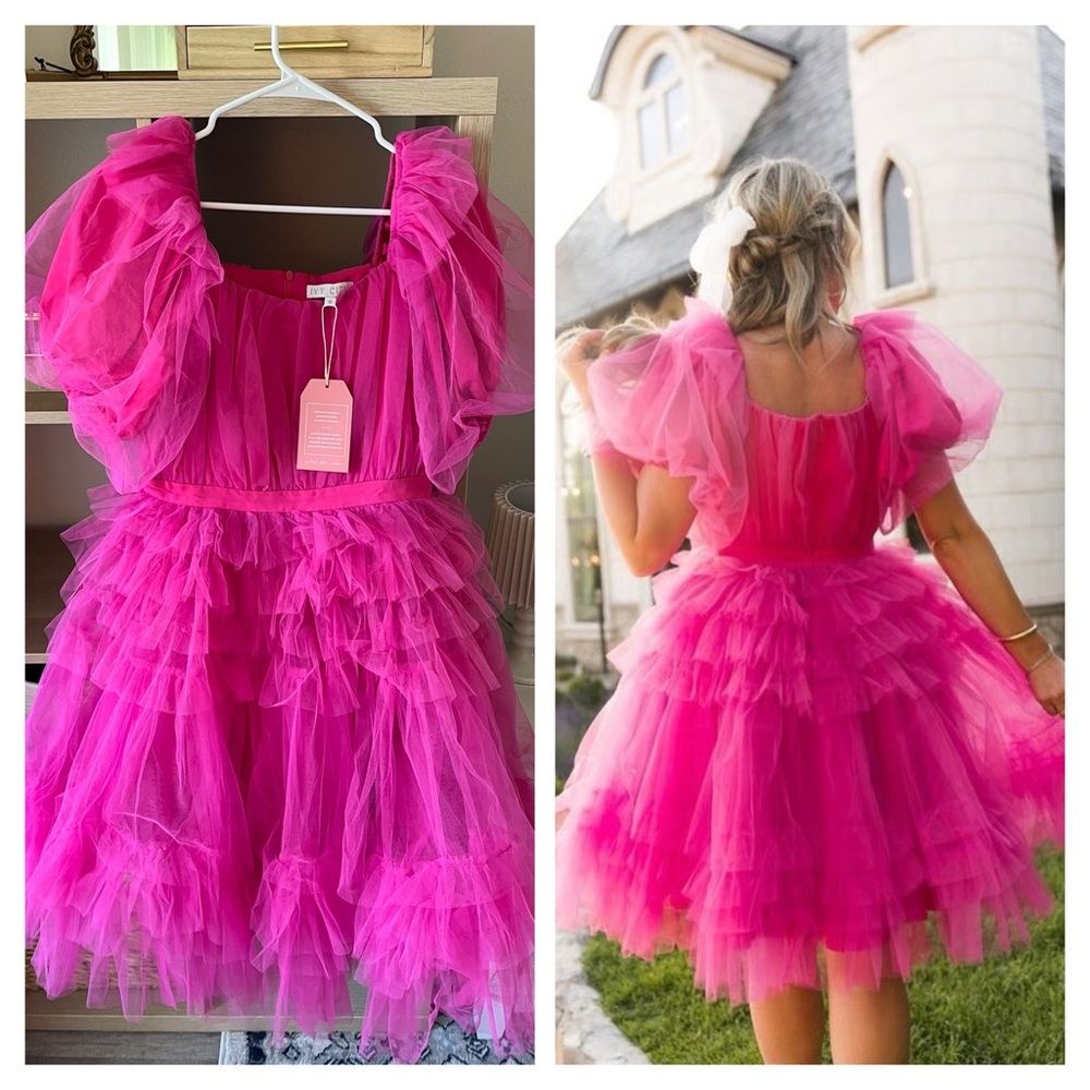 SOLD - NWTs Ivy City Co Pixie Dress in Hot Pink